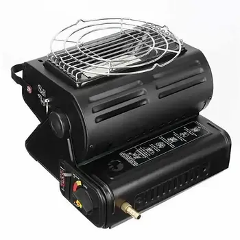Портативний газовий обігрівач-плита 2 в 1 із керамічним нагрівачем Gas stove heater