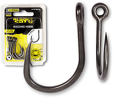 Гачок # 4/0 Black Cat Rigging Hook DG DG coating 6pcs