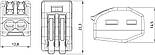 0,08-2,5мм.кв 32А 1⇒1 сполучна одинарна клема 22,3х12,8х14,5мм [p0660001] e.lc.pro.pl.2 E.NEXT помаранчевий важіль, фото 2