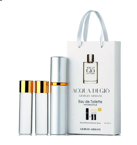 Мініпарфуми чоловічі з феромонами Giorgio Armani Acqua di Gio 3х15 мл