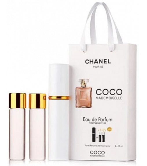 Мініпарфуми жіночі з феромонами Chanel Coco Mademoiselle 3х15 мл