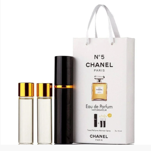 Мініпарфуми жіночі з феромонами Chanel No5 3х15 мл