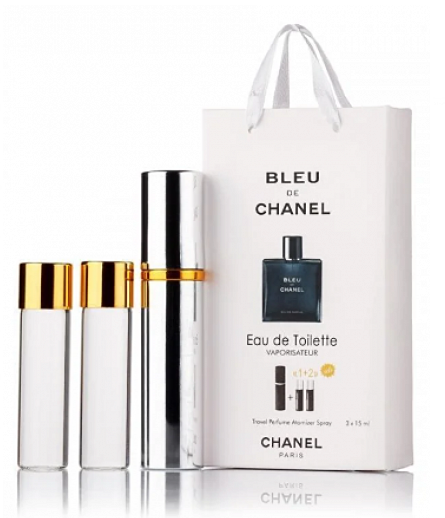 Мініпарфуми чоловічі з феромонами Chanel Bleu de Chanel 3х15 мл