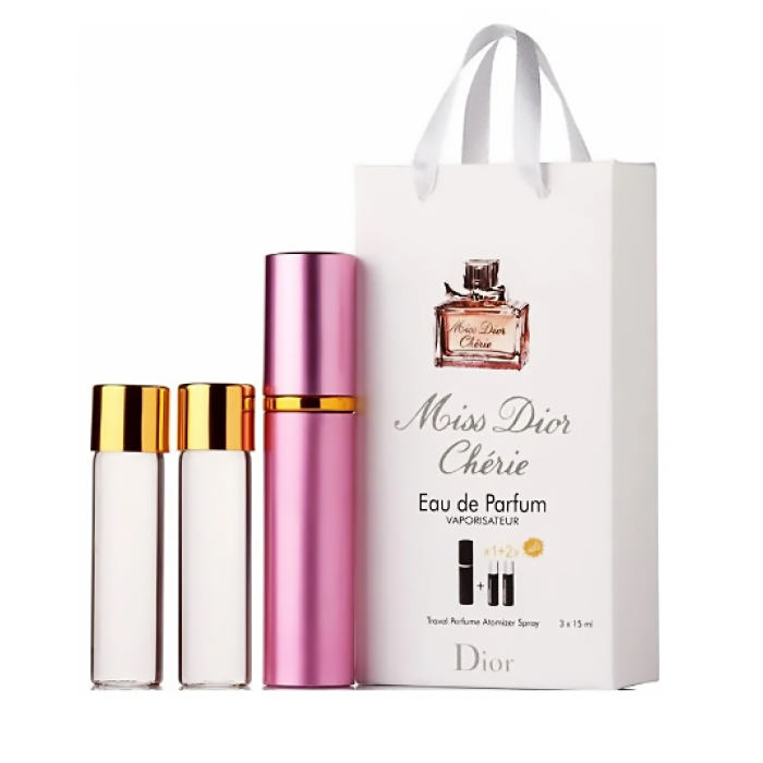 Мініпарфуми жіночі з феромонами Dior Miss Dior Cherie 3х15 мл