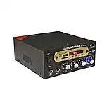 Підсилювач звуку Boschmam BM-800BT FM USB 2x300W 2-х Канальний Вихід, фото 2
