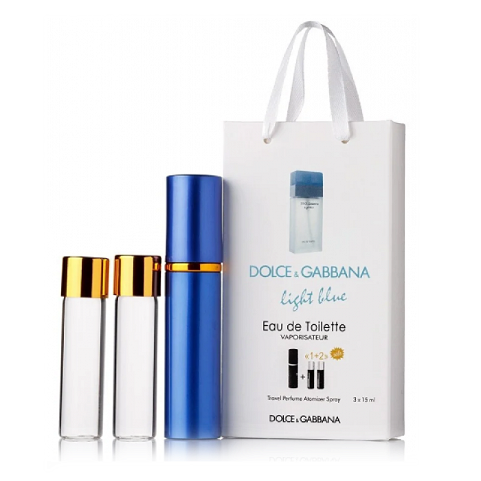 Мініпарфуми жіночі з феромонами Dolce&Gabbana Light Blue 3х15 мл