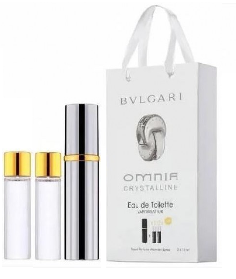 Мініпарфуми жіночі з феромонами Bvlgari Omnia Crystalline 3х15 мл