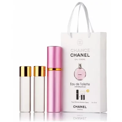 Міні парфум жіночий з феромонами Chanel Chance Eau Tendre 3х15 мл
