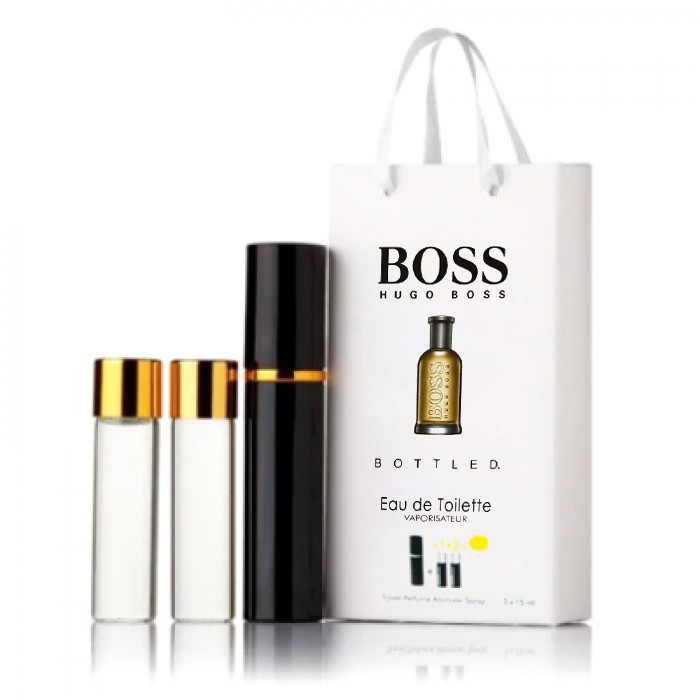Мініпарфуми чоловічі з феромонами Hugo Boss Boss Bottled 3х15 мл