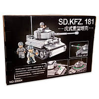 Конструктор на военную тематику 89004 LQS Тяжёлый танк Тигр Sd.Kfz.181, 457 деталей