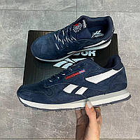 Кроссовки Reebok Classic Leather Blue White