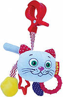 Игрушка мягконабивная "Кот" Macik МС 110305-01 Вибро-подвеска на коляску, World-of-Toys