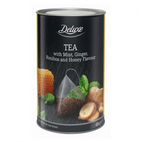 Deluxe чорний чай з імбирем, м'ятою, медом та робушем