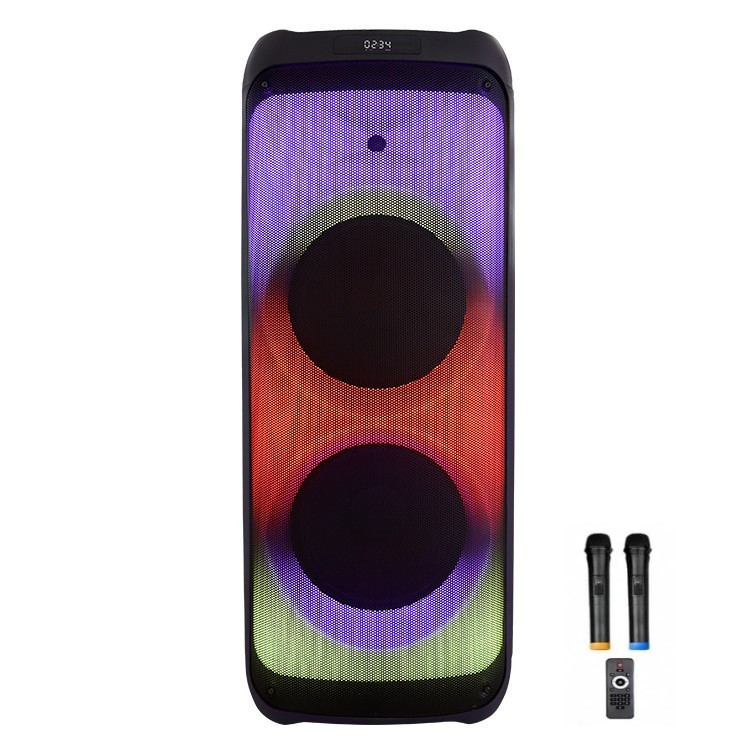 Колонка акумуляторна Partybox Temeisheng Feiyang з радіомікрофонами (400W/USB/BT/FM/TWS)