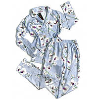 ВЫБОР ЦВЕТА Женская пижама с рубашкой и штанами цветочная
