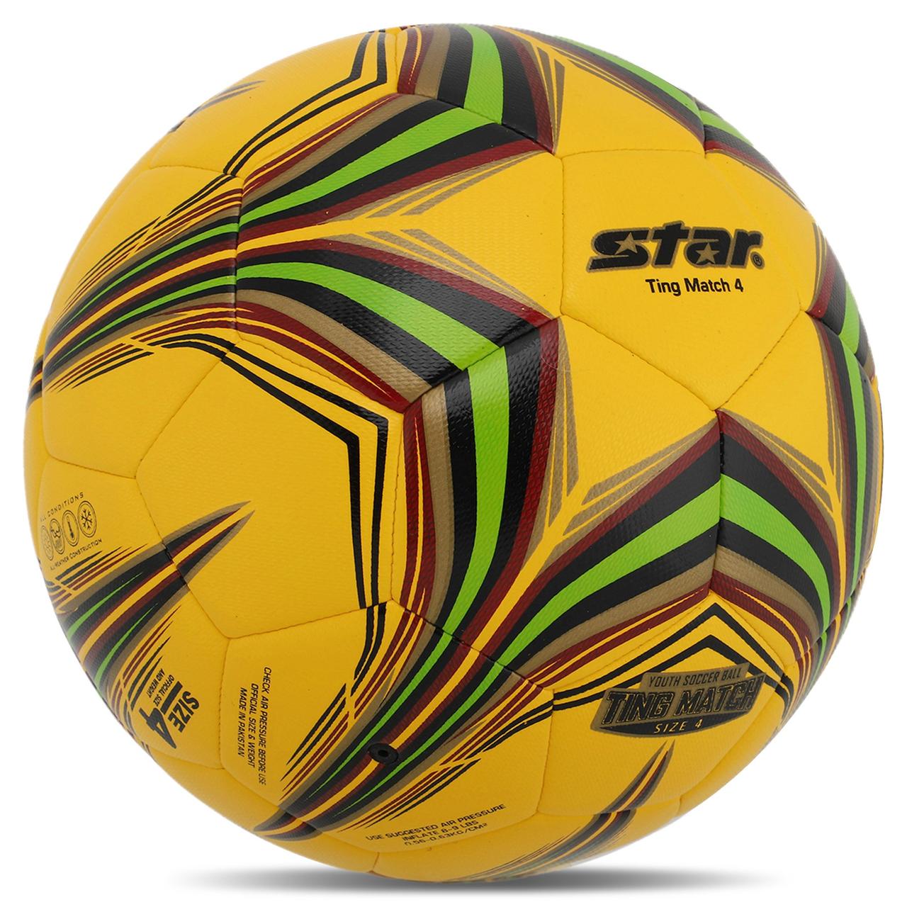 М'яч футбольний гібридний STAR TING MATCH 4 HYBRID SB3154C-05 №4 PU