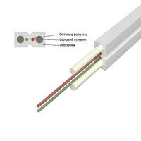 Кабель FTTH MB FRP абонентского доступу, J-A-N(2ZM)H, 1E9-125, G.657.A1 , універсальний, діелектричний, 500Н,