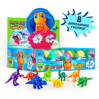 Флаффи-лизун в яйце "DINO EGG Динозаврики" OKTO Land of Toys 16 шт. в наборе