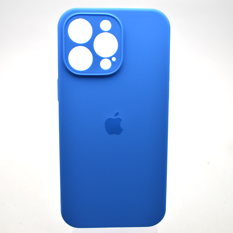 Силіконовий чохол накладка Silicon Case Full Camera для iPhone 15 Pro Max Mediterranean Blue, фото 1