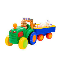 Розвивальна іграшка Kiddi Smart Трактор з трейлером (063180)