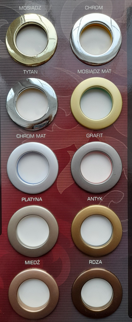 Люверс для щільних штор 3.5*5.5 см (Польща) упаковка 10 шт., фото 1