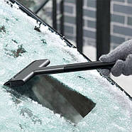 Автомобільний скребок для льоду та снігу Baseus Quick Clean Car Ice Scraper (чорний), фото 4