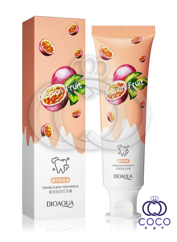 Зубна паста зі смаком маракуї Bioaqua Passion Fruit Bubble Soda Toothpaste 100 мл, фото 1