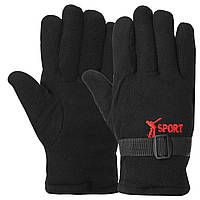Перчатки теплые флисовые мужские Zelart Sport 8569 размер L Black