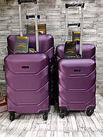 Дорожня валіза Wings 147 Комплект дорожніх валіз з ABS-пластику Дорожні сумки та валізи купити недорого