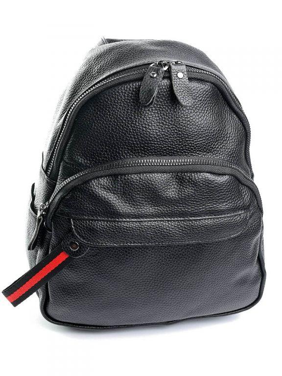 Жіночий шкіряний рюкзак 319 Black. Купити жіночі рюкзаки гуртом і в роздріб із натуральної шкіри в Україні