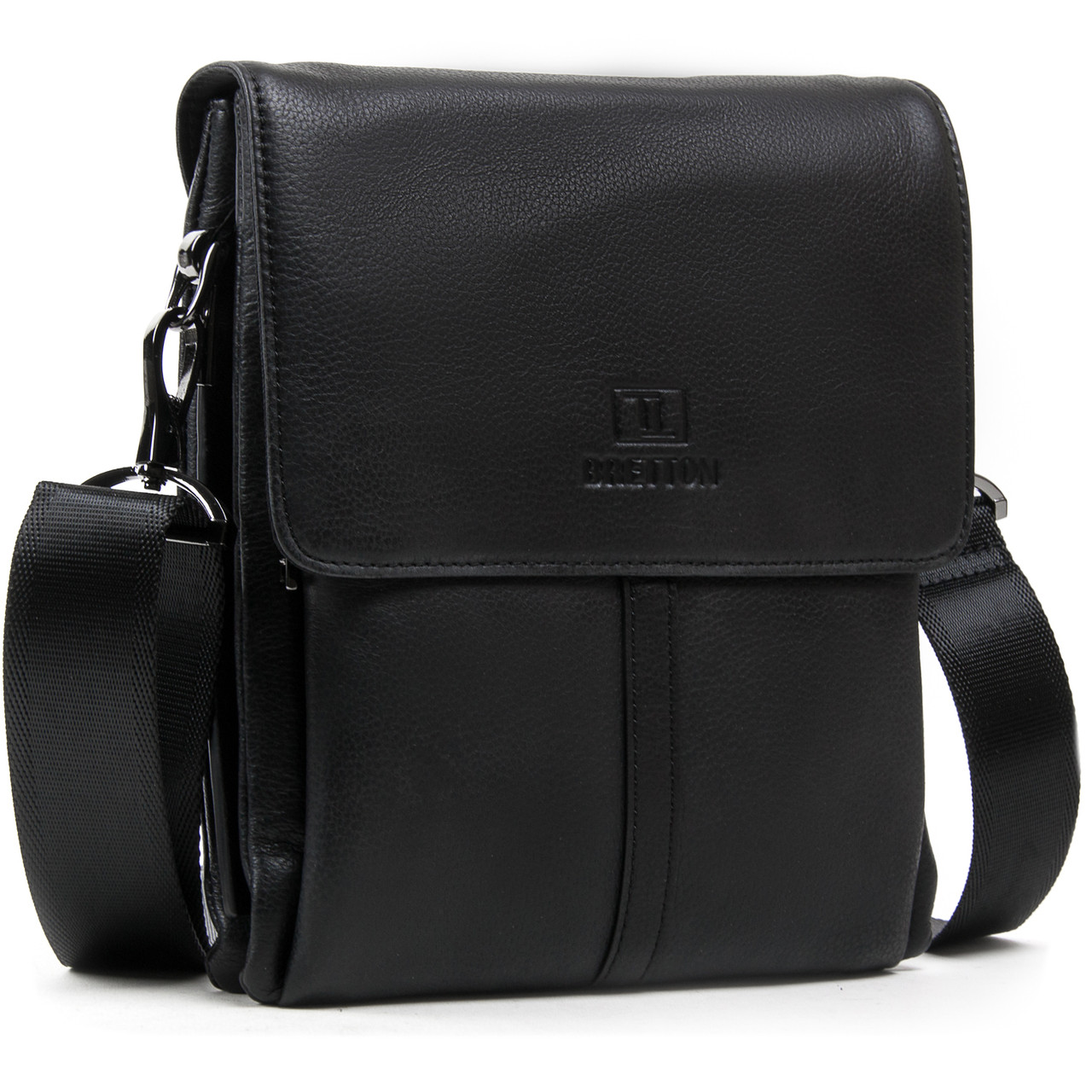 Сумка Чоловіча Планшет шкіра BRETTON 5387-4 black.Музькі сумки-планшети гуртом і в роздріб в Україні.