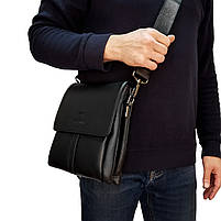 Сумка Чоловіча Планшет шкіра BRETTON 5387-3 black.Музькі сумки-планшети гуртом і в роздріб в Україні., фото 6