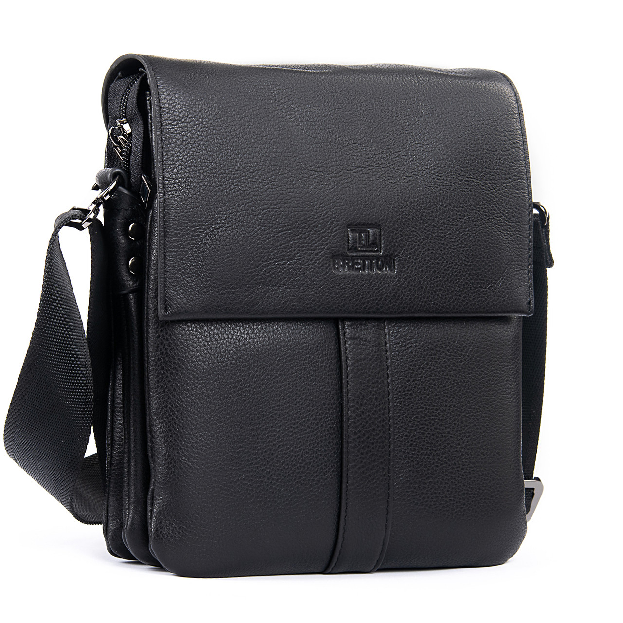 Сумка Чоловіча Планшет шкіра BRETTON 3387-4 black.Музькі сумки-планшети гуртом і в роздріб в Україні.