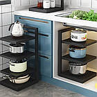 Кухонна полиця для зберігання каструль, 3 рівня Kitchen shelf for storing pots / Полиця на кухню для посуду, фото 3