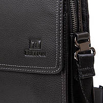 Сумка Чоловіча Планшет шкіра BRETTON 1645-4 black.Музькі сумки-планшети гуртом і в роздріб в Україні., фото 3