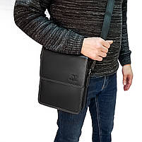 Сумка Чоловіча Планшет шкіра BRETTON 1645-4 black.Музькі сумки-планшети гуртом і в роздріб в Україні., фото 6