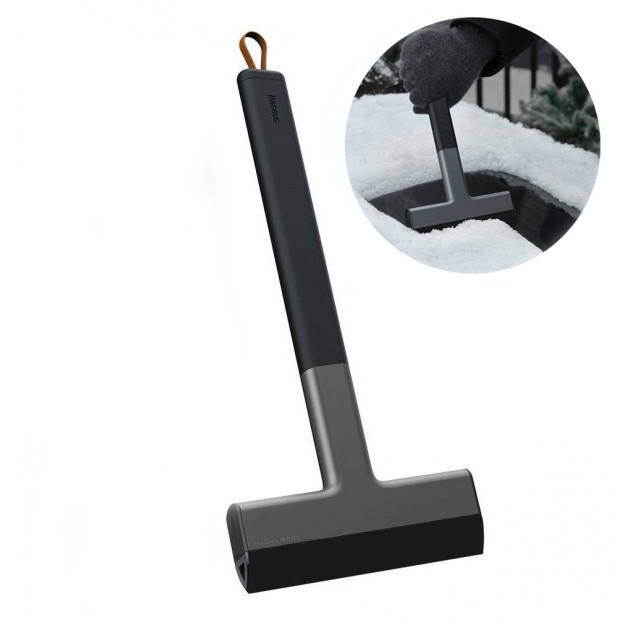 Автомобільний скребок для льоду та снігу Baseus Quick Clean Car Ice Scraper (чорний)