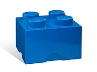 Block -shape Box с четырьмя вкладками - Blue Lego