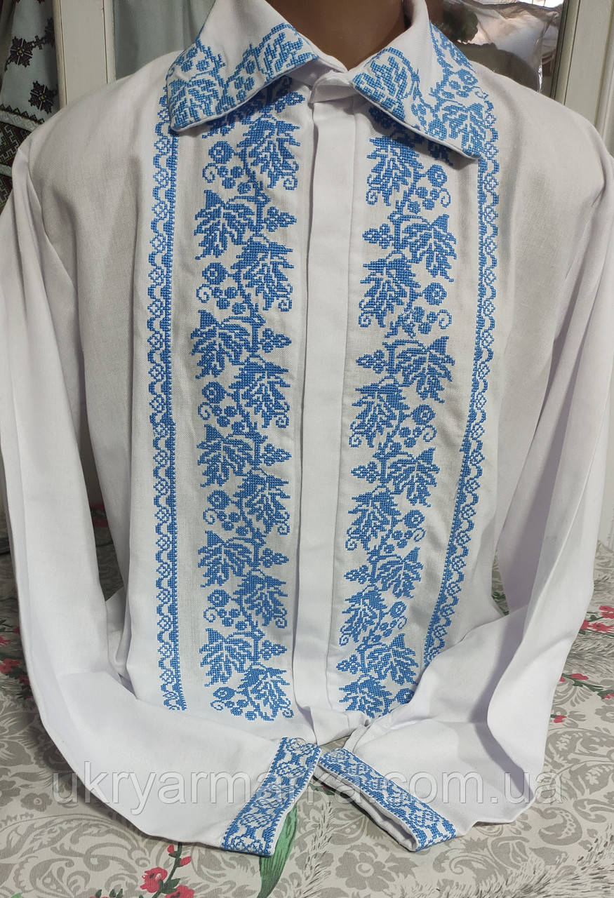 чоловічі вишиванки / вишиванка чоловіча з довгим рукавом