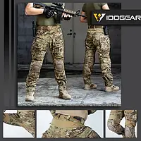 Тактичні топові штани IDOGEAR G3 V2 Combat Suit & Pants IG-PA3205 з наколінниками Multicam размер Л