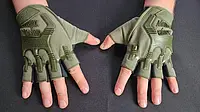 Перчатки безпалі Mechanix YS-J-053 рамер Л (обхват 23,5-24,5 см) Олива