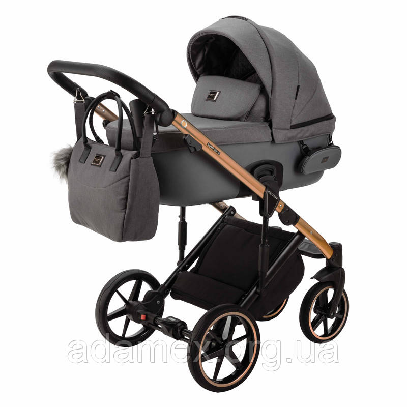 Коляска Adamex Lumi Air (Thermo) Adamex PS-734 сірий+рама мідь, фото 1