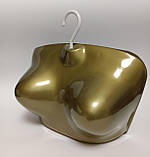 Підвісний манекен жіночого бюста золотистий, фото 2