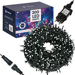 Гірлянда вулична (зовнішня) Springos 15 м 300 LED CL0320 Cold White