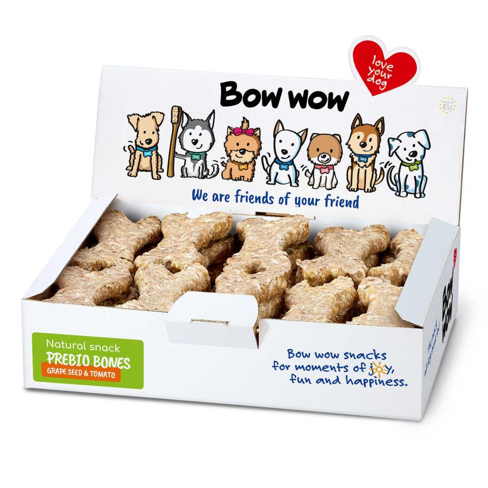 Ласощі для собак кісточки з печінки птиці та виноградних кісточок Bow wow 30 шт/уп