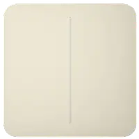 Кнопка двоклавішного вимикача Ajax Ajax SoloButton (2-gang) [55] ivory