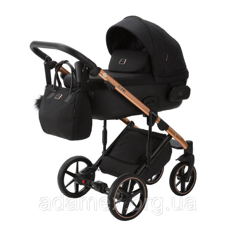 Коляска Adamex Lumi Air (Thermo) Adamex PS-571 чорний+рама мідь, фото 1