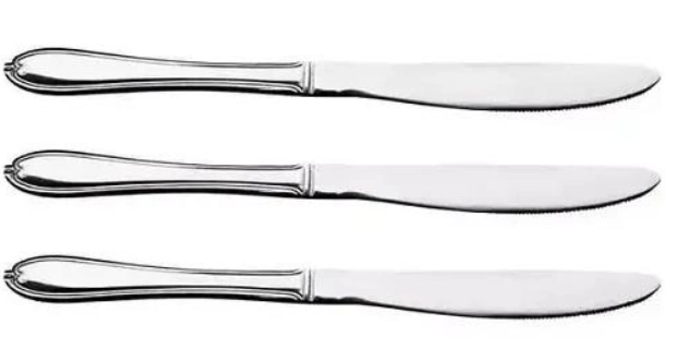 Ніж столовий "Кізен" L 22 см ( 3шт ), фото 1