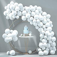 Белые пастельные воздушные шары для вечеринок 180 шт
