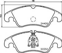 Тормозные колодки Audi:A6C7 ,A7 ,Q5 (8db355023221 HELLA PAGID)